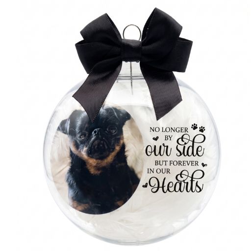 Personalised Pet Memorial Photo Bauble