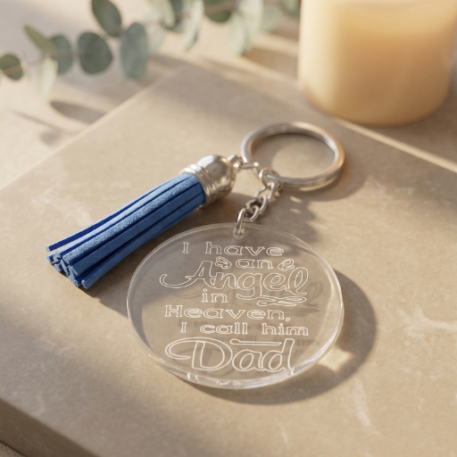 Personalised Acrylic Memorial Keychain