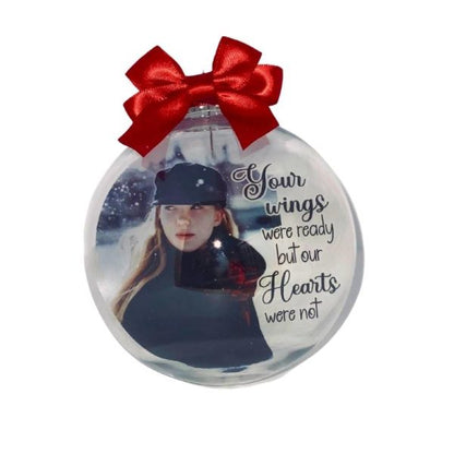 Memorial Bauble | Your wings were ready but our Hearts were not