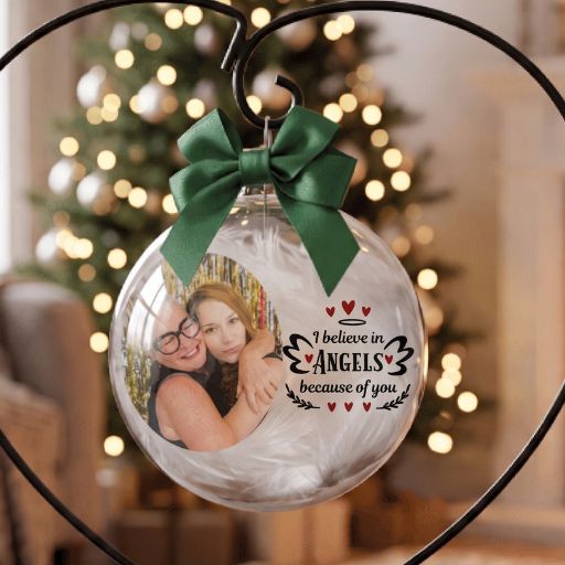 Personalised Memorial Photo Bauble