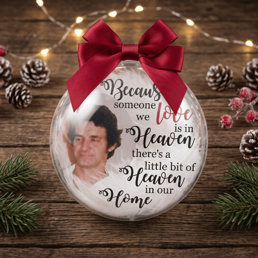 Personalised Memorial Photo Bauble