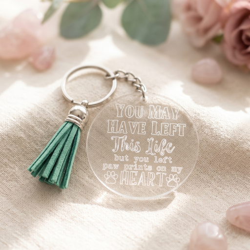 Personalised Acrylic Memorial Keychain